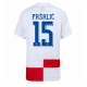 Hrvatska Mario Pasalic #15 Replike Domaci Dres EP 2024 Kratak Rukav